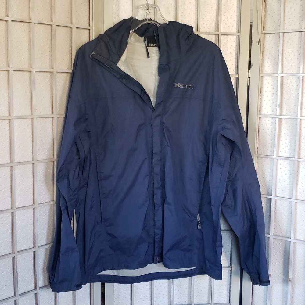 Marmot lightweight rain and wind hooded mens jacket M